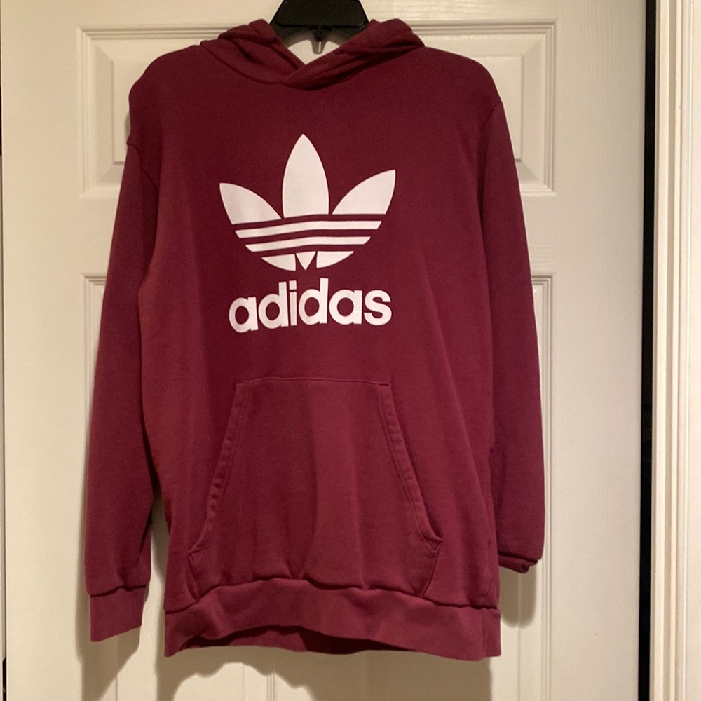 Adidas Burgandy Hoodie